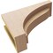 Ekena Millwork 4"W x 12"D x 8"H Classic Helena Rough Cedar Woodgrain TimberThane Corbel, Primed Tan CORUR04X12X08HELRCPR - alternate 5